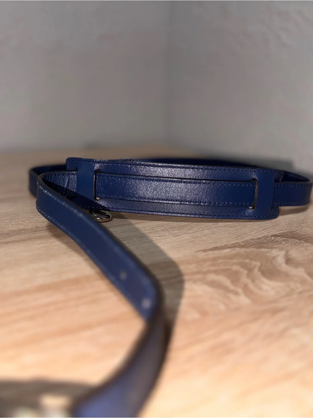 Gucci Blue Embossed Leather Briefcase